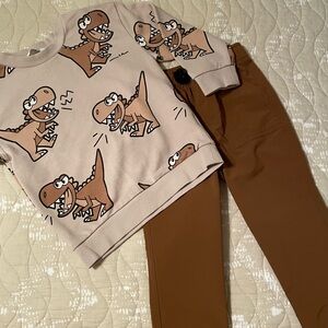 Cat & Jack Brown Elastic Waist Pants